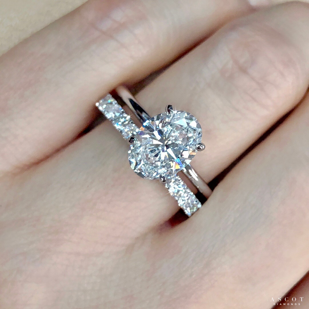 oval cut diamond engagement ring - Ascot Diamonds