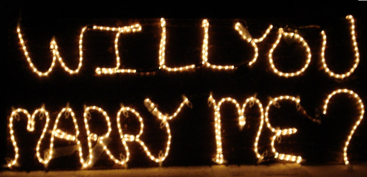 Will You Marry Me In Lights