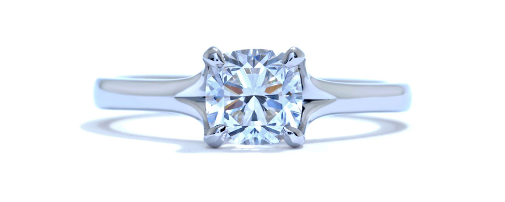 cushion cut diamond ring - Ascot Diamonds
