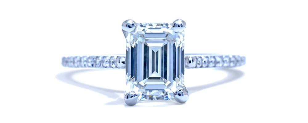 emerald cut diamond ring - Ascot Diamonds