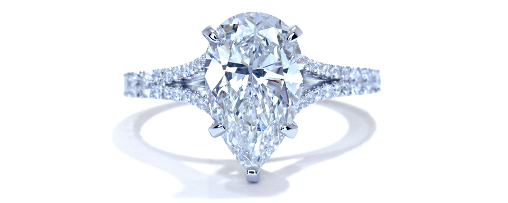 pear shape diamond ring - Ascot Diamonds