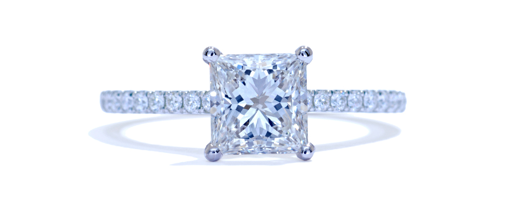 radiant cut diamond ring - Ascot Diamonds
