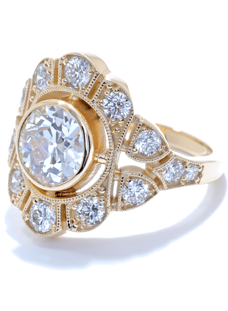 yellow_gold_Antique-Diamond-Engagement-Ring-with-Old-European-Cut-Round-Diamond