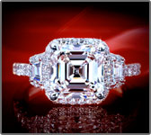 Artdeco diamond rings by Ascot Diamonds