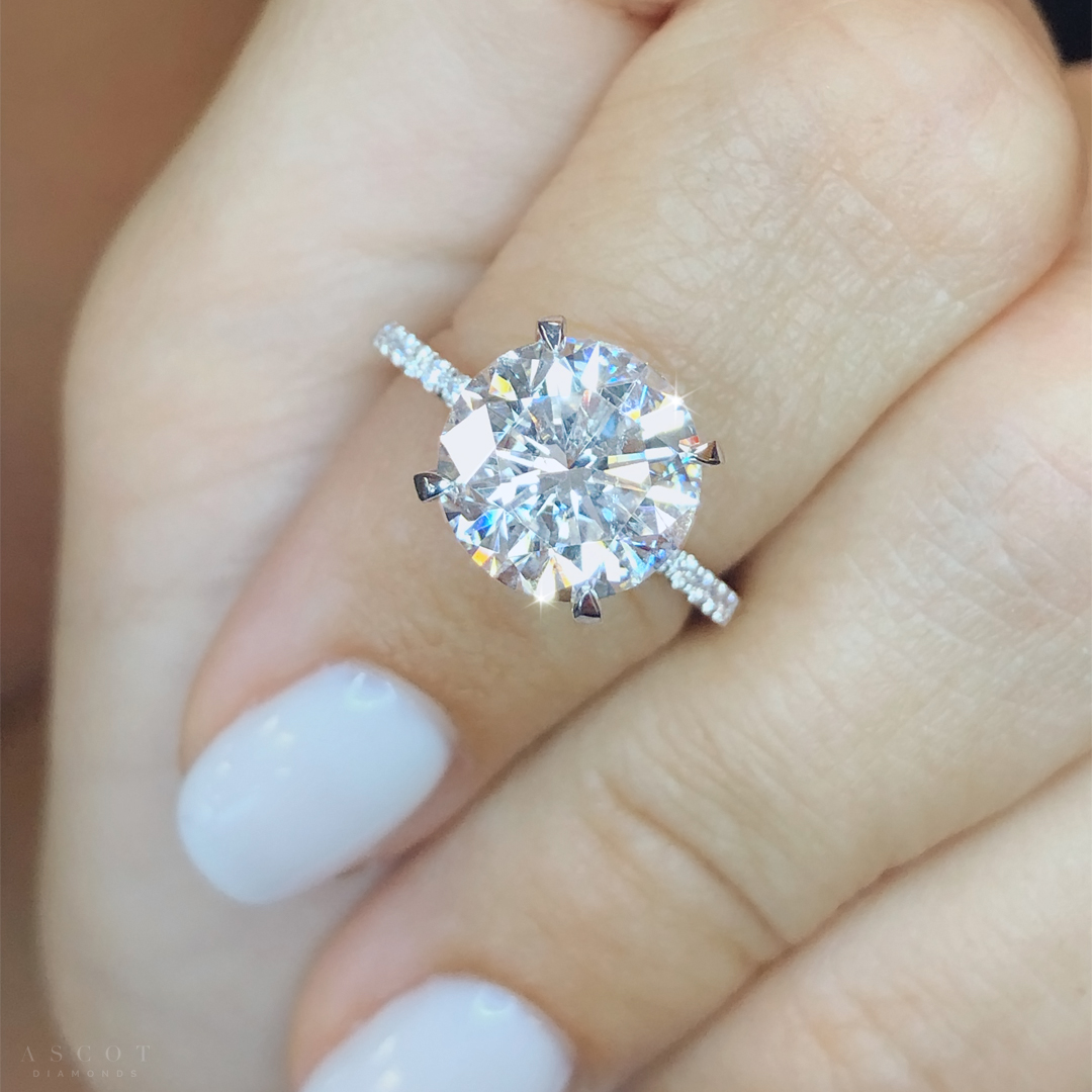3 Carat Round Diamond Solitaire Ring – Ascot Diamonds