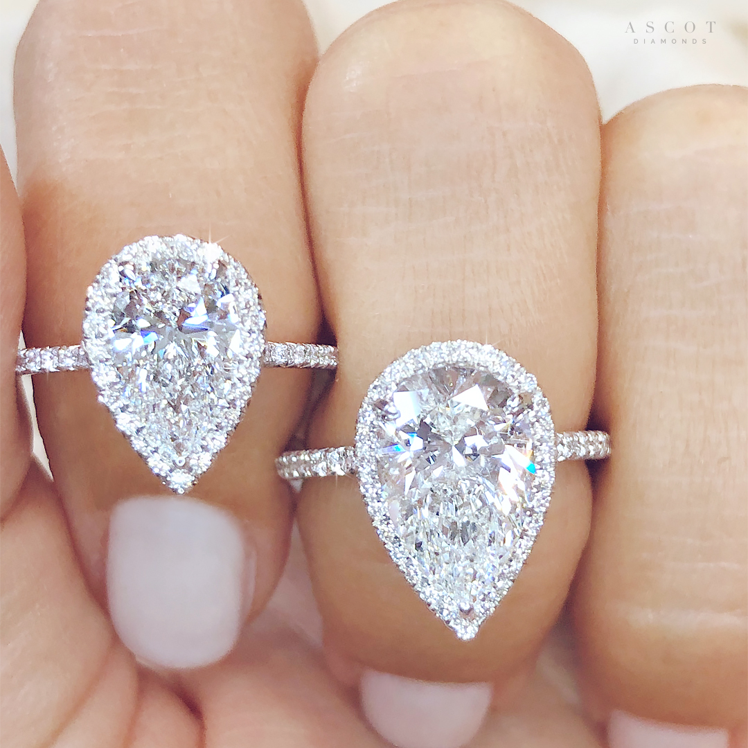 Promise Pear Shape Diamond Engagement Ring, Platinum - Graff