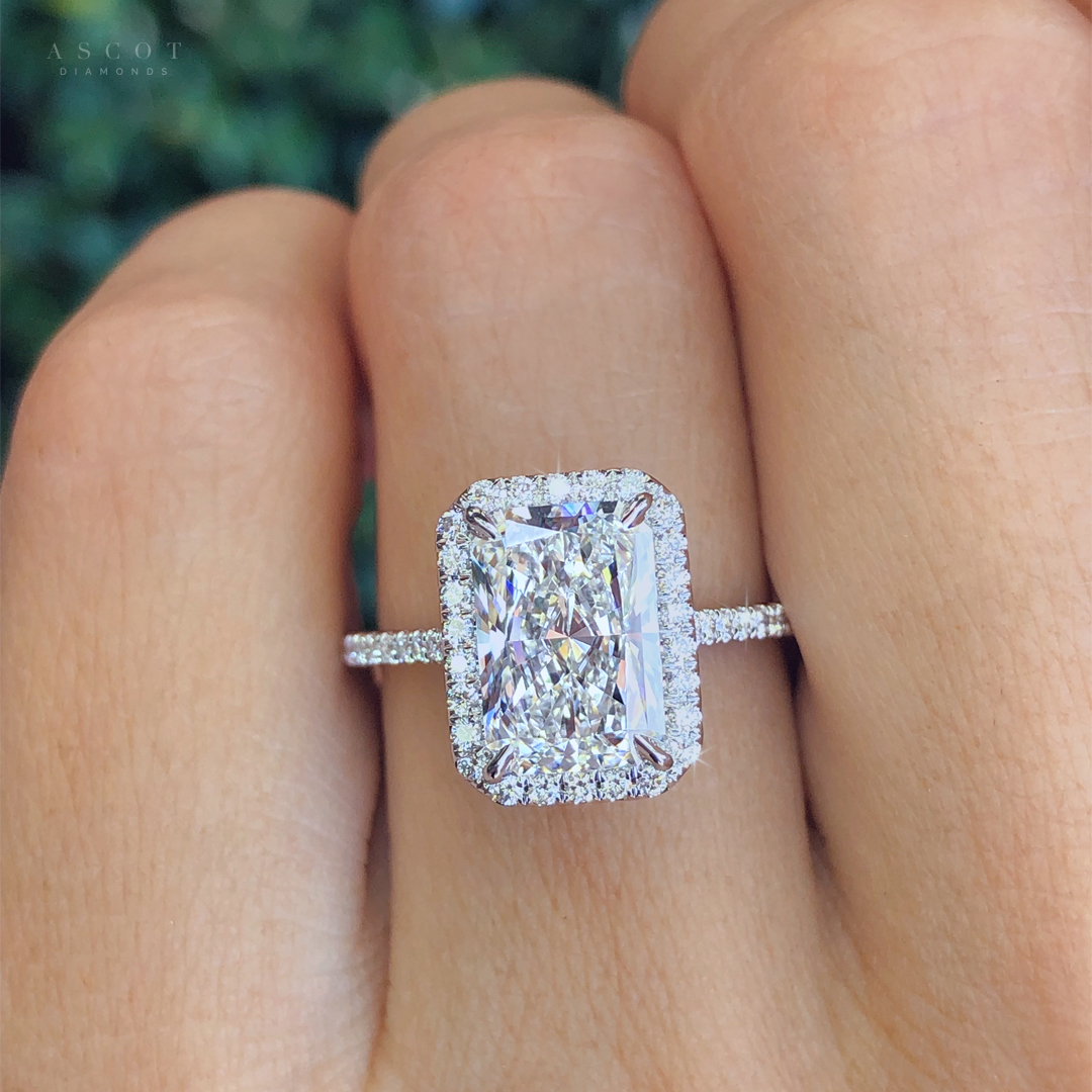 elongated-radiant-cut-diamond-engagement-ring-custom-diamond-halo-style-ring-by-ascot-diamonds-charlotte