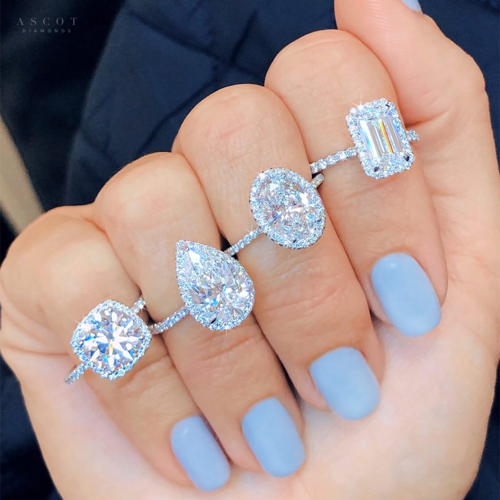 halo engagement rings custom diamond rings