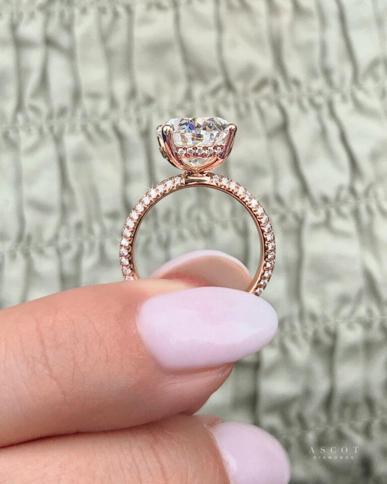 Princess Cut Canadian Diamond Engagement Ring in 18K Gold