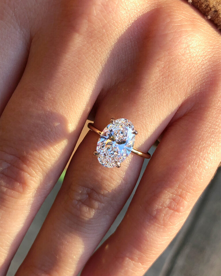 Luxurious Elongated Cushion Cut Engagement Ring from Black Diamonds New York